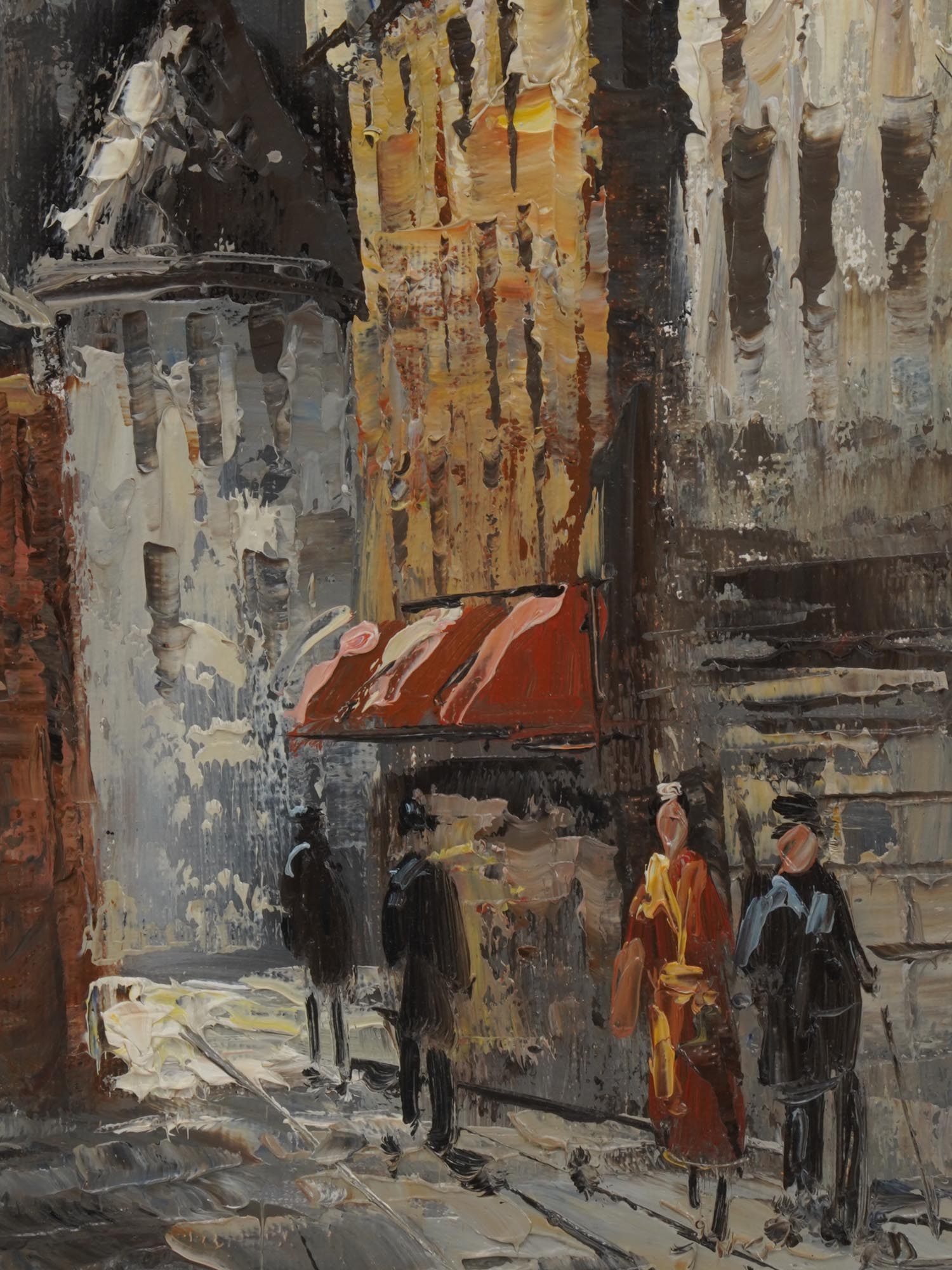 ATTRIBUTED TO LUKE MARTINEAU PARIS OIL PAINTING PIC-2